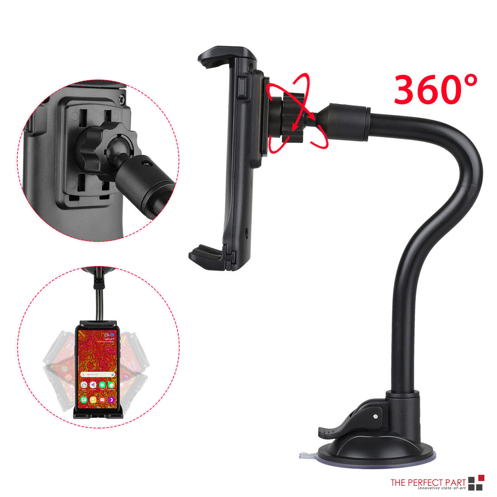 Soporte Universal de 360° para Parabrisas de Coche y Escritorio, para Teléfono Móvil, Tableta, iPad y GPS
