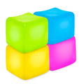 4Pcs Cubos de Estrés Fidget Toys para Regalos de Fiesta, Juguetes Squishy para Alivio de Ansiedad, Cubo Sensorial Squishy de Ascenso Lento para Premios de Clase, Juguetes Cubo de Estrés Blandos para Estudiantes, Niños y Adultos