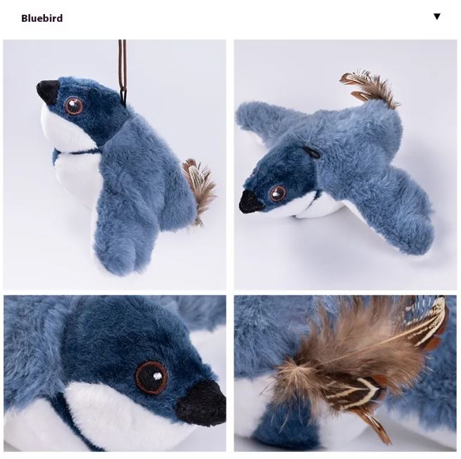 Juguete de Pájaro Aleteante para Gatos